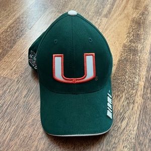 Miami Hurricanes Hat Velcro Colosseum Strapback Embroidered Vintage Canes U